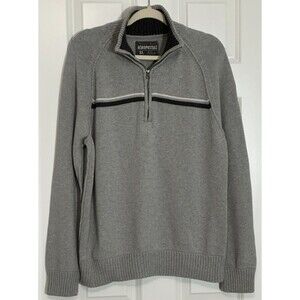 VTG Aeropostale Sweater Men's Size XL Gray 100% Cotton Y2K Preppy